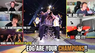 VALORANT Pros and streamers react to EDG winning 2024 VCT championship!!