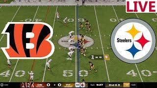 LIVE Cincinnati Bengals  VS Pittsburgh Steelers / NFL Week 18/NFL Envivo/ Madden