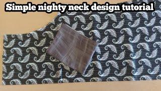 Nighty neck design/Nighty neck cutting & stitching tutorial/yumnas world