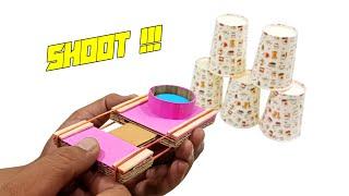 How To Make Cardboard Shooter Toy | Fun Homemade Shooting Gun