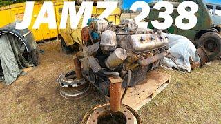 JAMZ-238 Engine FIRST START after long time | ЯМЗ 238