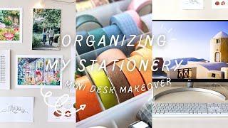 How I Organize My Stationery + Mini Desk Makeover ️