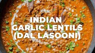 Creamiest most flavorful Indian Garlic Lentil Dal you need! DAL LASOONI | Vegan Richa Recipes