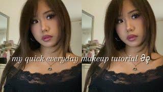 my quick everyday makeup tutorial 𝜗𝜚