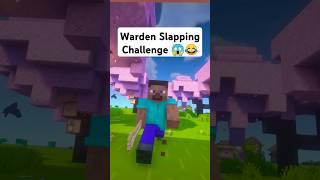 Minecraft But I Slapped The Warden  #minecraft #shorts