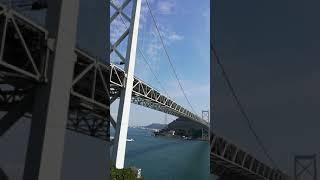 Kanmon bridge between Honshu and Kyushu, Japan