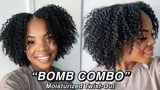 BEST COMBO for a moisturizing TWIST-OUT!! for | dry Natural Hair | two-strand twists