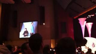 Celebration V Carrie Fisher Intro with George Lucas John Stewart and Mark Hamill.MOV