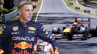 F1 Car On The Mountain | Liam Lawson Takes RB7 For A Lap of Bathurst 