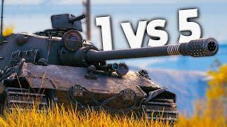 E75: 1 vs 5 in World of Tanks!