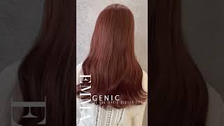 顯白粉棕色GENIC 讓妳時尚地生活著/Let you live a stylish life宣尼鉑金光燦護髮 手機動態。染髮攝影作品