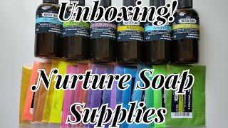 Unboxing!  Supply Order from Nurture Soap Supplies - Fragrance Oils and Micas!