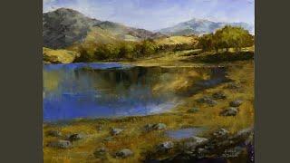 Mastering Landscape Art: Painting A Stunning Mountain And Lake With Acrylics