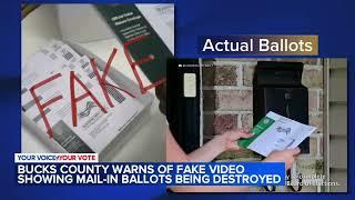 Election 2024:  Fake video shows destroyed ballots in Bucks County, Pennsylvania