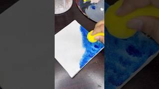 SPONGE abstract art, Arabic calligraphy#shorts #artshorts #arabiccalligraphy #abstractart #acrylics