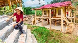 FULL VIDEO: 500 Hours Build & Install wooden house with Girl alone in the forest