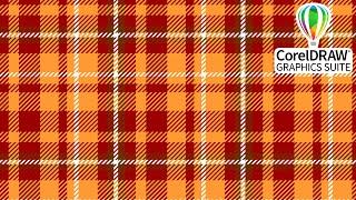 Plaid pattern | Pattern design | Corel DRAW tutorials | 010