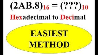 Hexadecimal to Decimal conversion| EnggClasses