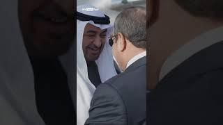 رئيس دولة الإمارات الشيخ محمد بن زايد يصل القاهرة ويلتقي بالرئيس المصري عبد الفتاح السيسي