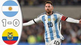 Argentina - Ecuador 1-0 Highlights & All goals | World Cup Qualifiers 2026