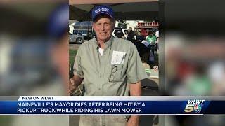 Maineville's mayor dies after being hit by a pickup truck while riding his lawn mower