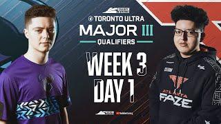 Call of Duty League 2022 Major III Qualifiers Week 3 | Day 1