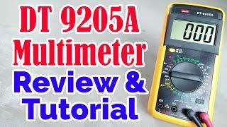 DT9205A Digital Multimeter Review & Full Tutorial for beginners  How to Use Multimeter  | Som Tips