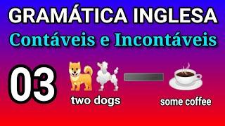 Gramática Inglesa - Substantivos Contáveis e Incontáveis em Inglês - 03