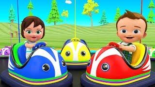 Kids Funny Educational - Little Baby Boy & Girl Fun Play Bumper Cars Dashing 3D Kids Learning Videos