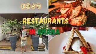 BEST RESTAURANTS IN ACCRA | KŌZO | Fat Fish | Rosé Garden | Exhale Lounge