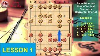 Chinese Chess Strategy for Beginner : Same Direction Canon Vertical Chariot vs Horizontal Chariot