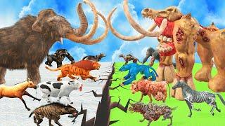 Prehistoric Animals Epic Battle Skinwalker Animals x Real Life Mammal Animal Revolt Battle Simulator