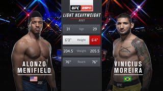 Alonzo Menifield vs Vinicius Moreira Full Fight Full HD