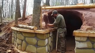 Man Builds Amazing UNDERGROUND CABIN in the Wild | Start to Finish by @lesnoy_craft8607