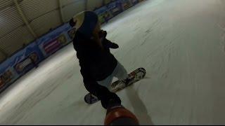 RXS boardshop - 1st time Indoor SNOWBOARDING | Sylvia 'N Friends