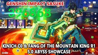 Kinich C0 & Fang of the Mountain King R1 5.0 Abyss Showcase : Genshin Impact Sasuke