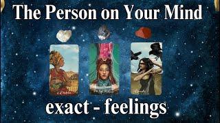 THE PERSON ON YOUR MIND (exact-feelings)   #timeless Tarot Psychic Reading! * Pick A Card *