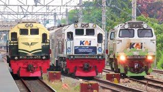 RAMAINYA KERETA API STASIUN TERSIBUK YOGYAKARTA !! Lokomotif Livery Vintage & Kereta New Generation