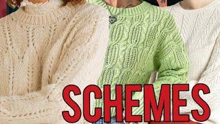 Потрясающие свитера со схемами вязания. Amazing sweaters with knitting patterns.