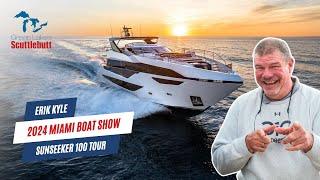 100-FOOT LUXURY YACHT! Sunseeker 100 | 2024 Miami Boat Show