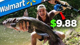 Super CHEAP Walmart Fishing Challenge (Surprising Results)