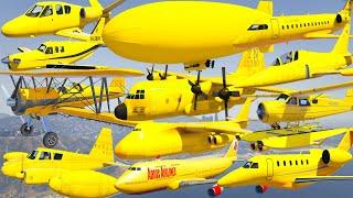 GTA V: Every Ultra Yellow Airplanes Autumn Fall Best Extreme Longer Crash and Fail Compilation