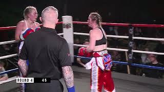 Carys Mc Master Vs Carla Hesslegrave  Kick  Boxing  Jack Hammer Uk 22nd April 2023