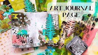 Art Journaling with Distress Oxides and Collage Fodder