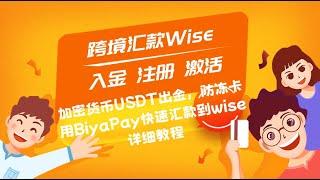 跨境汇款Wise，入金，注册，激活，手把手教程/常见问题解决/BiyaPay快速汇款wise/费用低/速度快