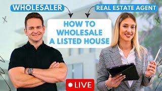 How To Wholesale A House Listed With A Real Estate Agent | Brent Daniels Real Estate Live Show