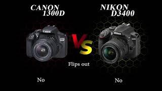 nikon d3400 vs canon 1300d