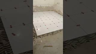 Construction Techniques | Installing floor & Wall tile design #shorts#ytshorts