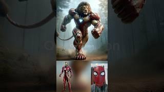 superheroes but muscular lion Marvel & DC-All Characters #marvel #avengers#shorts#robot