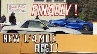 Supercharged 3800 Fiero (New 1/4 Mile Best vs. a C8 Corvette!)